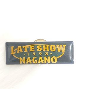 Late Show with David Letterman Promotional Pin - Olympics Nagano Japan 1998